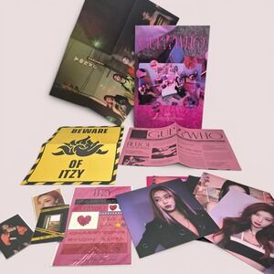 ITZY Guess Who Album Photobook Inclusions Set No CD Pink K-Pop MIDZY‎ Merch 2021